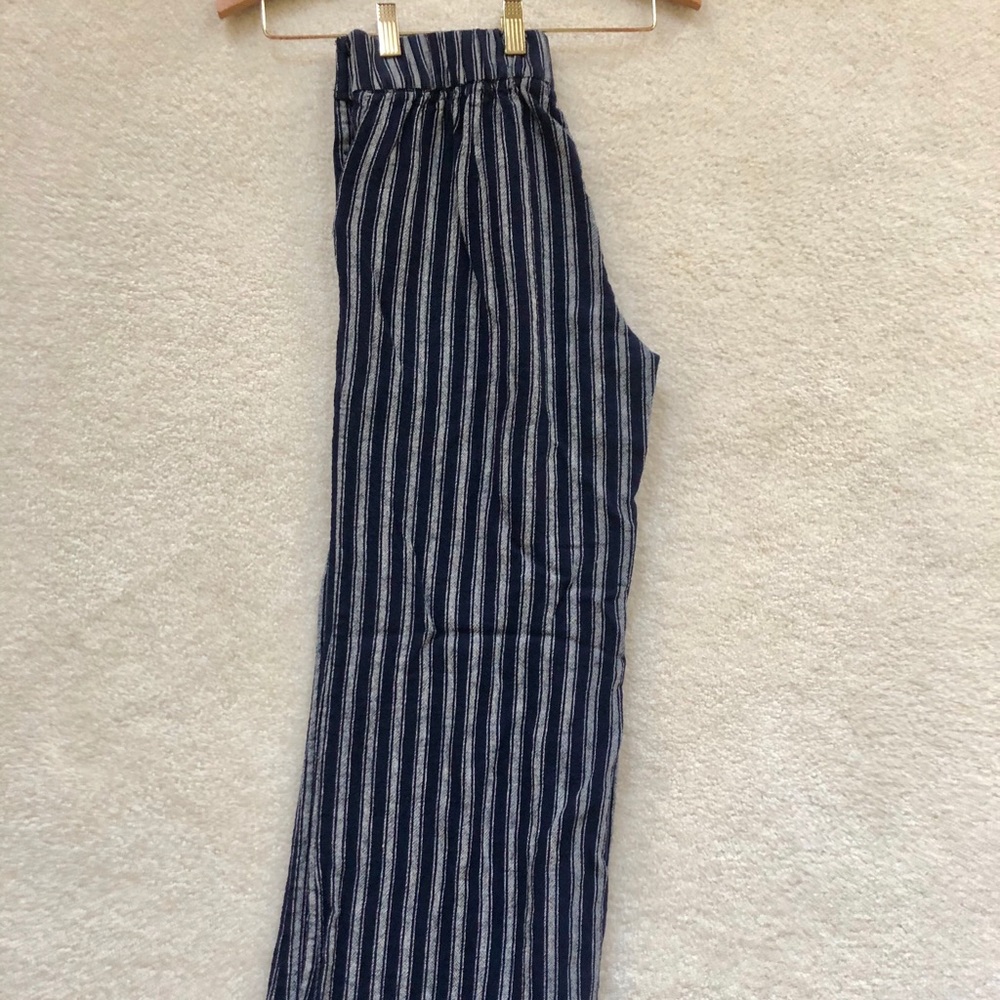 Gap Navy Blue Striped Soft Pants